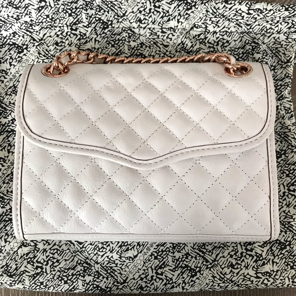 White Rebecca Minkoff quilted crossbody